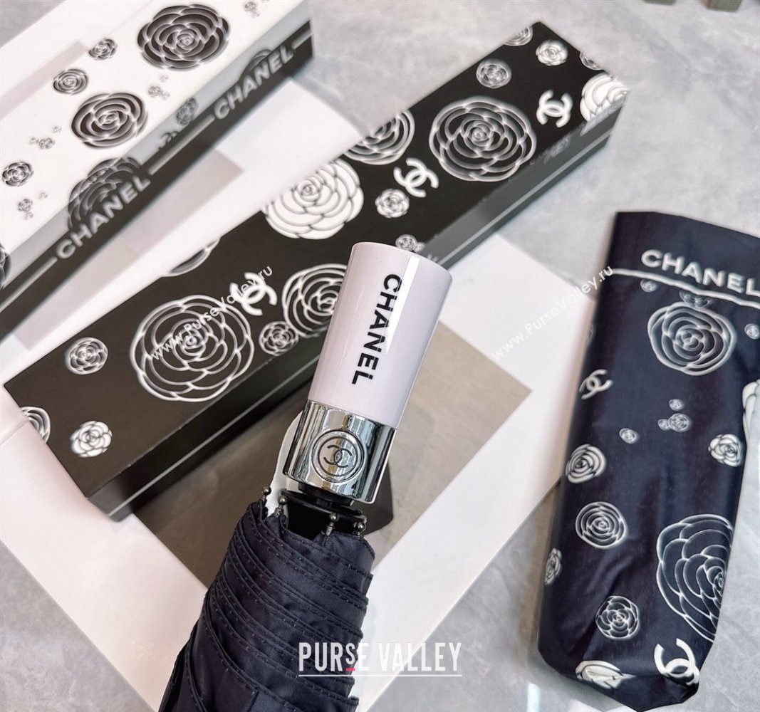 Chanel Camellia Bloom Umbrella Black3 2025 0512 (SHI-250512121)