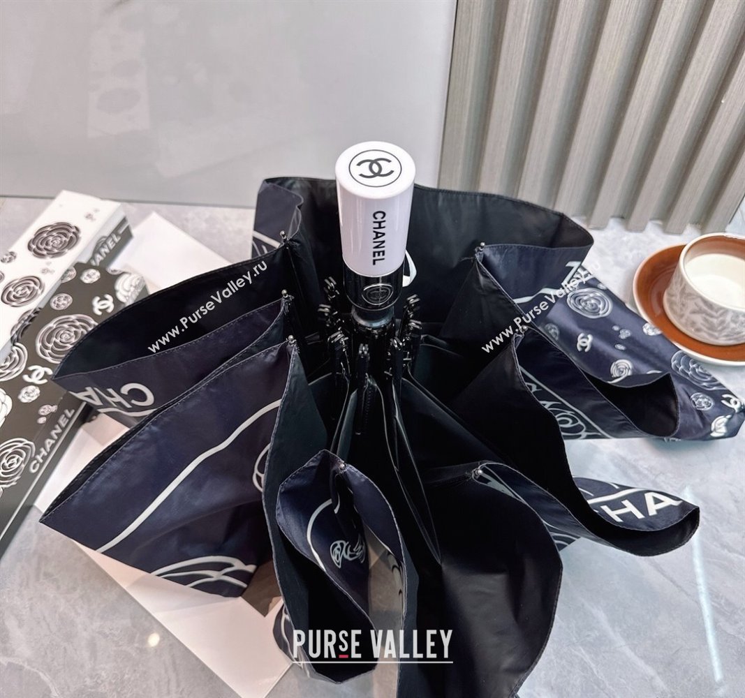 Chanel Camellia Bloom Umbrella Black3 2025 0512 (SHI-250512121)