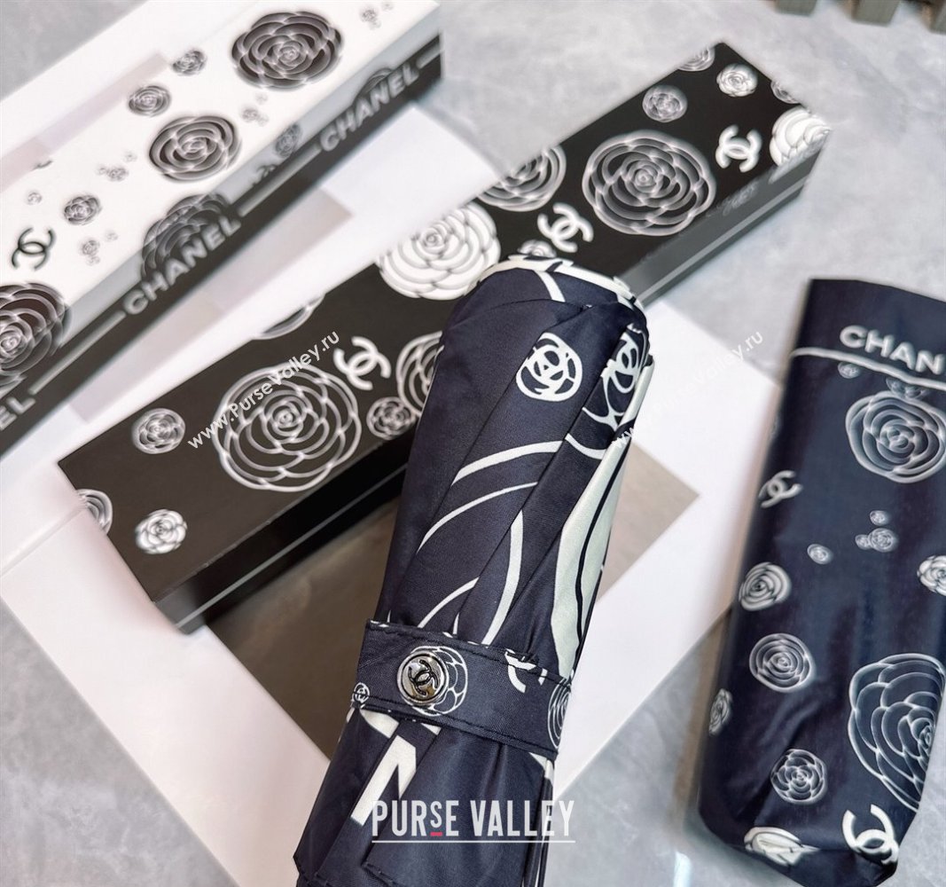 Chanel Camellia Bloom Umbrella Black3 2025 0512 (SHI-250512121)