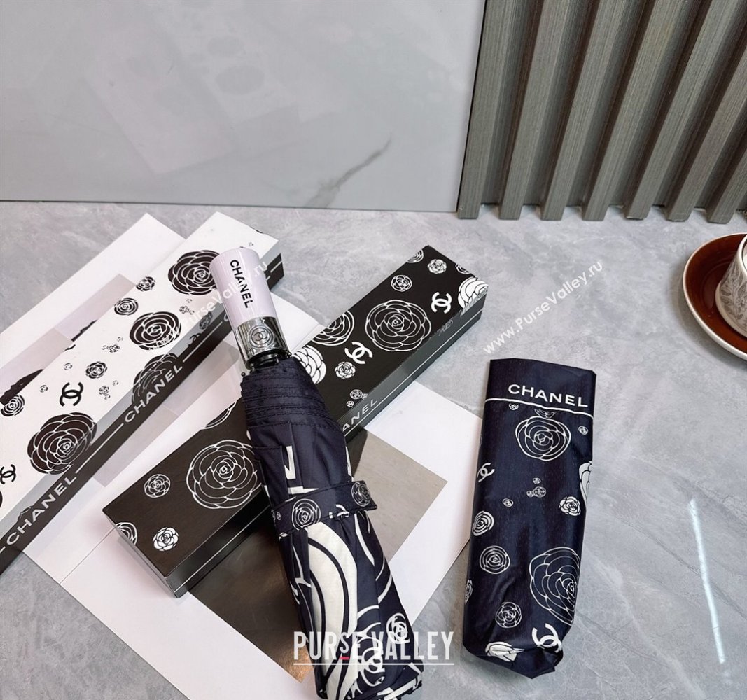 Chanel Camellia Bloom Umbrella Black3 2025 0512 (SHI-250512121)