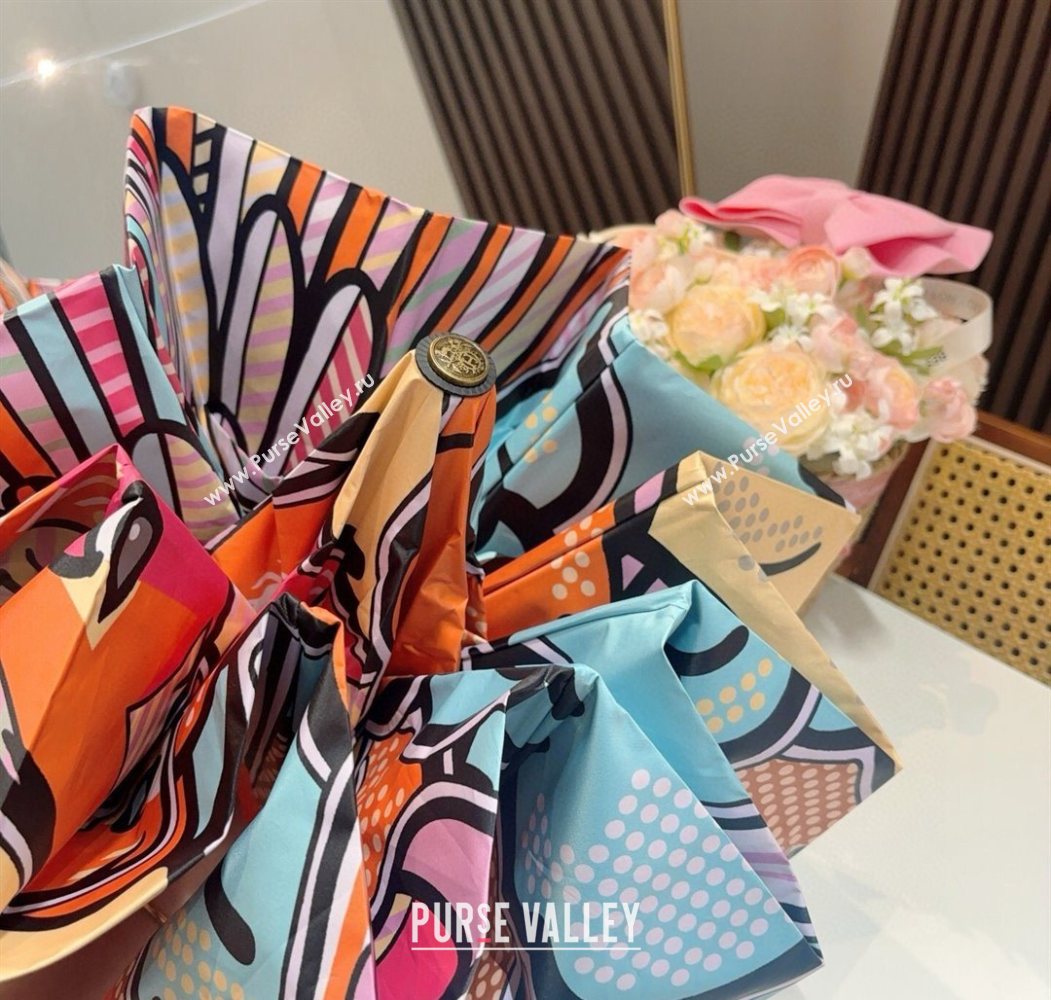 Hermes Flying Horse Umbrella Orange 2025 0616 (SHI-250616079)