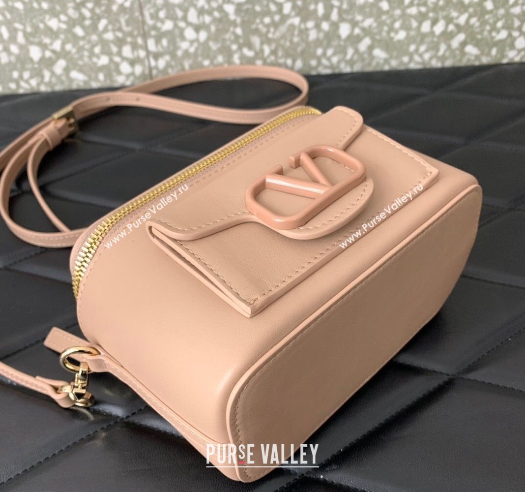 Valentino Mini Loco Handbag in Calfskin Rose Nude 2024 5036 (LN-240220057)