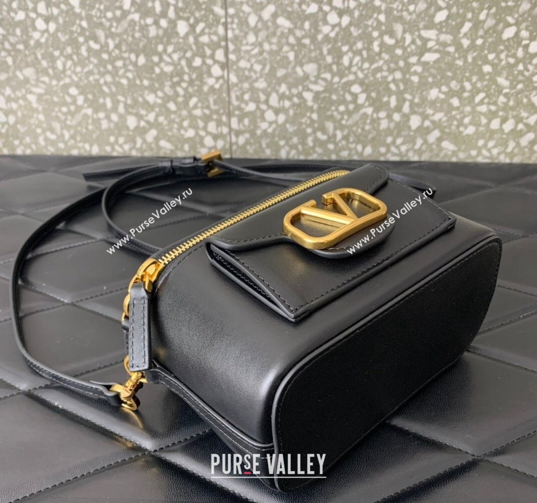 Valentino Mini Loco Handbag in Calfskin Black 2024 5036 (LN-240220058)