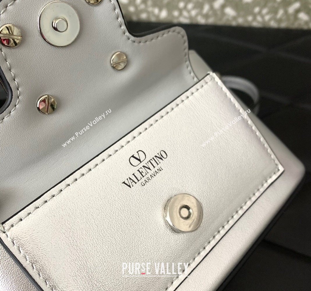 Valentino Mini Loco Handbag in Calfskin Silver 2024 5036 (LN-240220060)