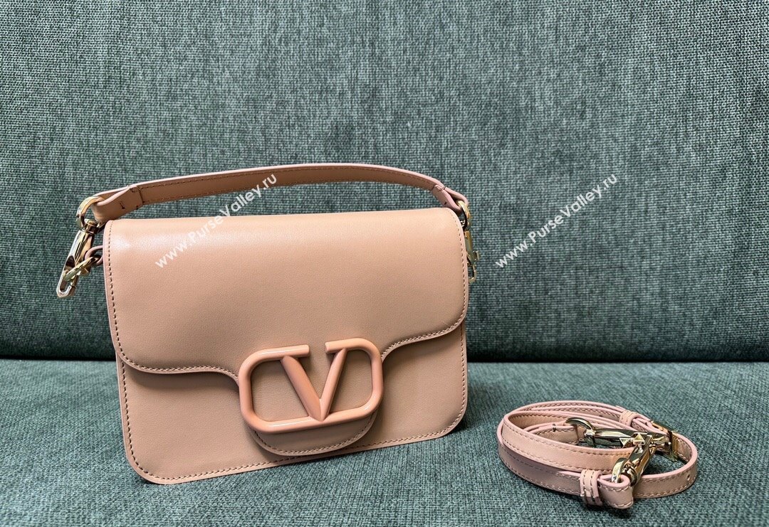 Valentino Loco Calfskin Mini Bag Nude 2024 1013 (JD-240220075)