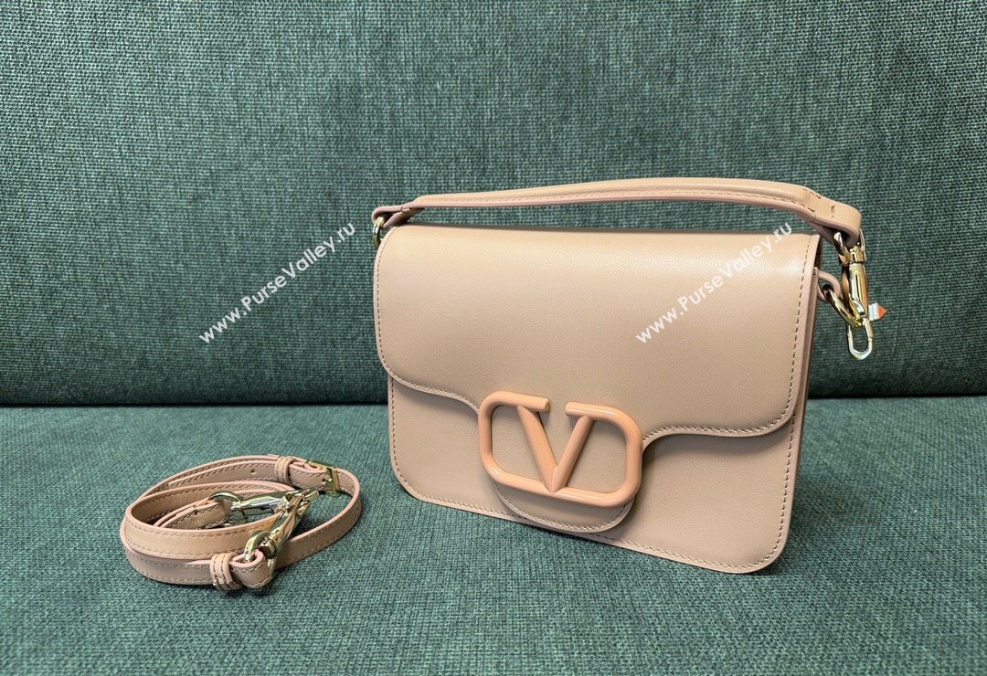 Valentino Loco Calfskin Mini Bag Nude 2024 1013 (JD-240220075)