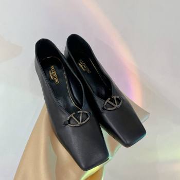 Valentino The Bold Edition VLogo Pumps 6.5cm in Lambskin Black 2024 0227 (ZN-240227020)