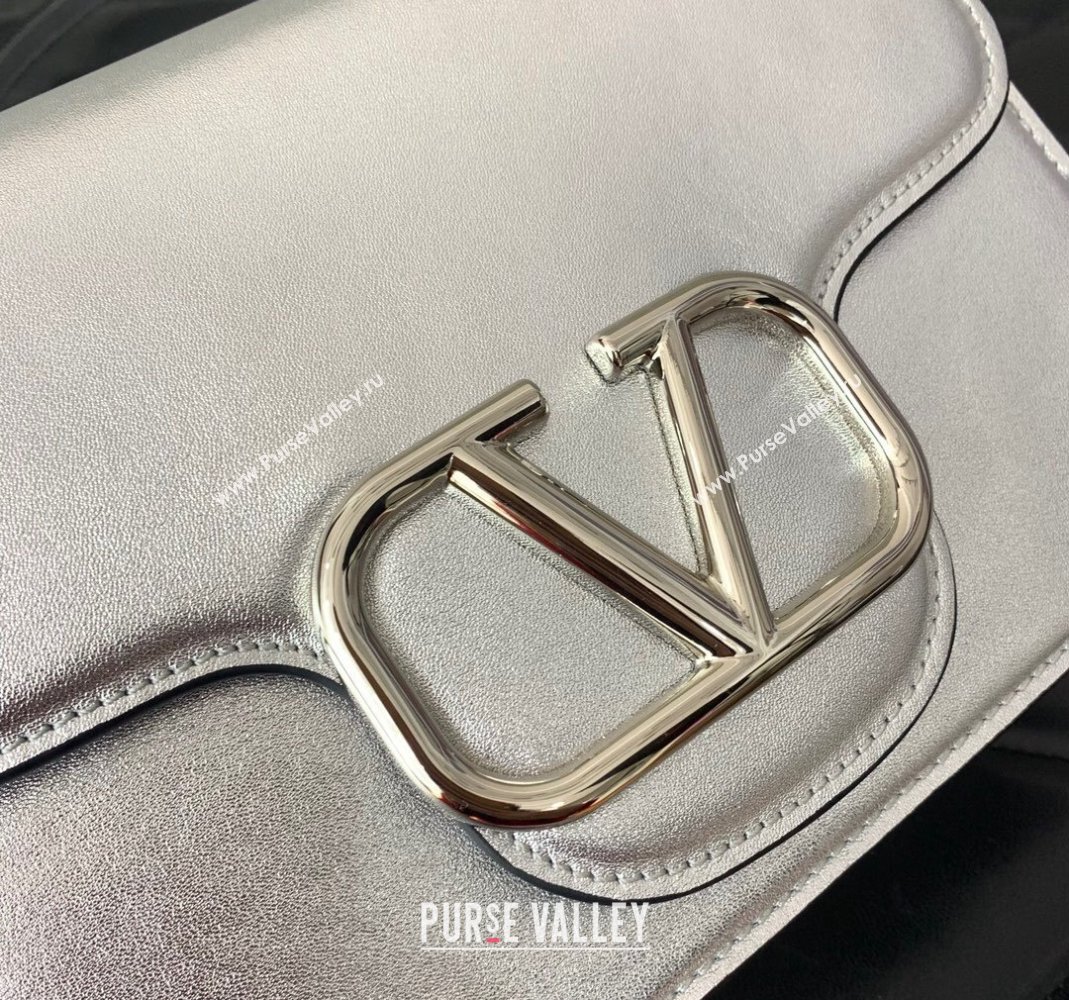 Valentino Loco Calfskin Mini Bag Silver 2024 0819 (LN-240417017)