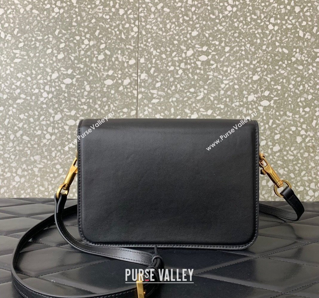 Valentino Loco Calfskin Mini Bag Black/Gold 2024 0819 (LN-240417018)