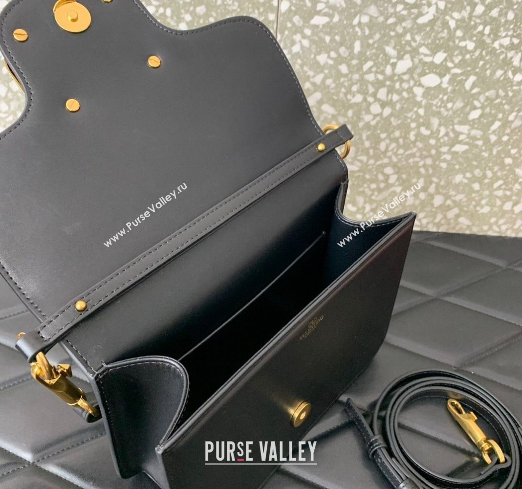 Valentino Loco Calfskin Mini Bag Black/Gold 2024 0819 (LN-240417018)