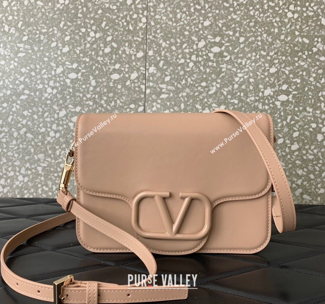 Valentino Loco Calfskin Mini Bag Nude 2024 0819 (LN-240417019)