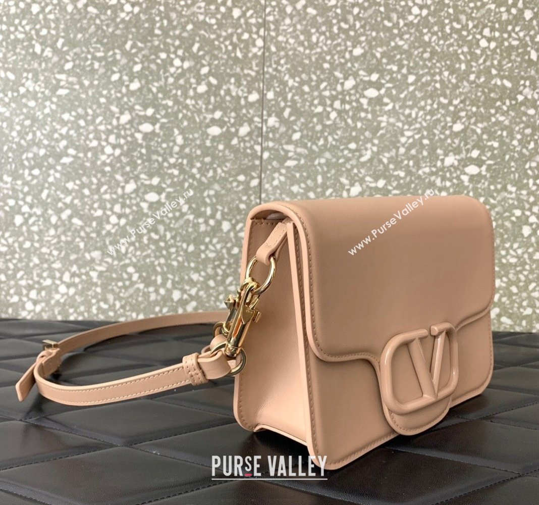 Valentino Loco Calfskin Mini Bag Nude 2024 0819 (LN-240417019)