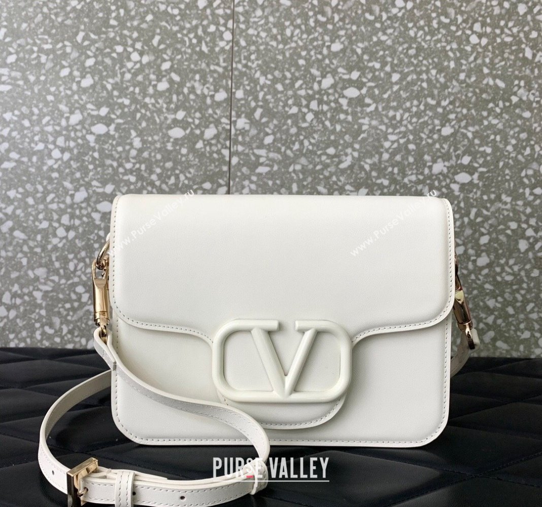 Valentino Loco Calfskin Mini Bag White 2024 0819 (LN-240417020)
