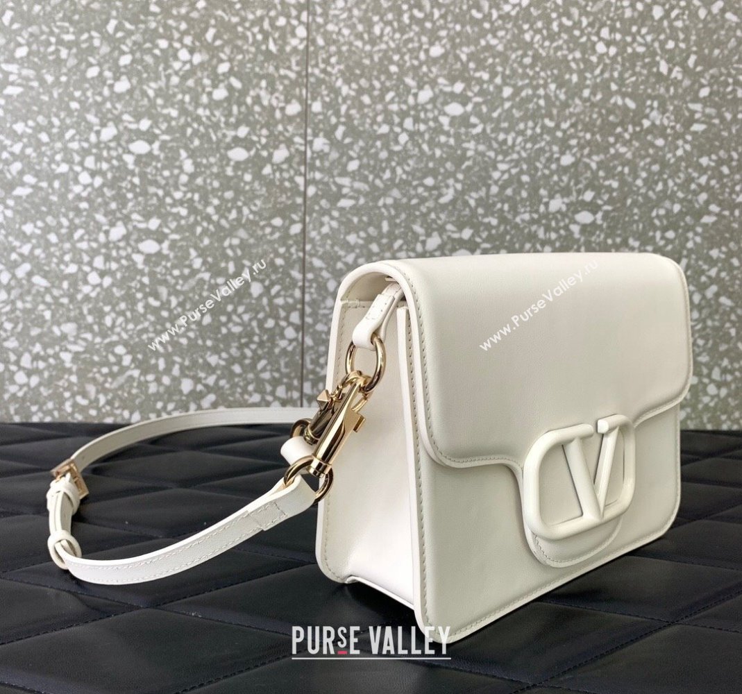Valentino Loco Calfskin Mini Bag White 2024 0819 (LN-240417020)