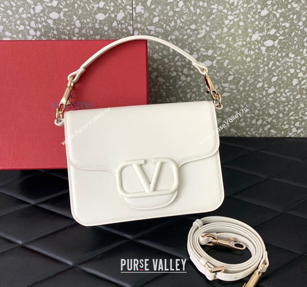 Valentino Loco Calfskin Mini Bag White 2024 0819 (LN-240417020)