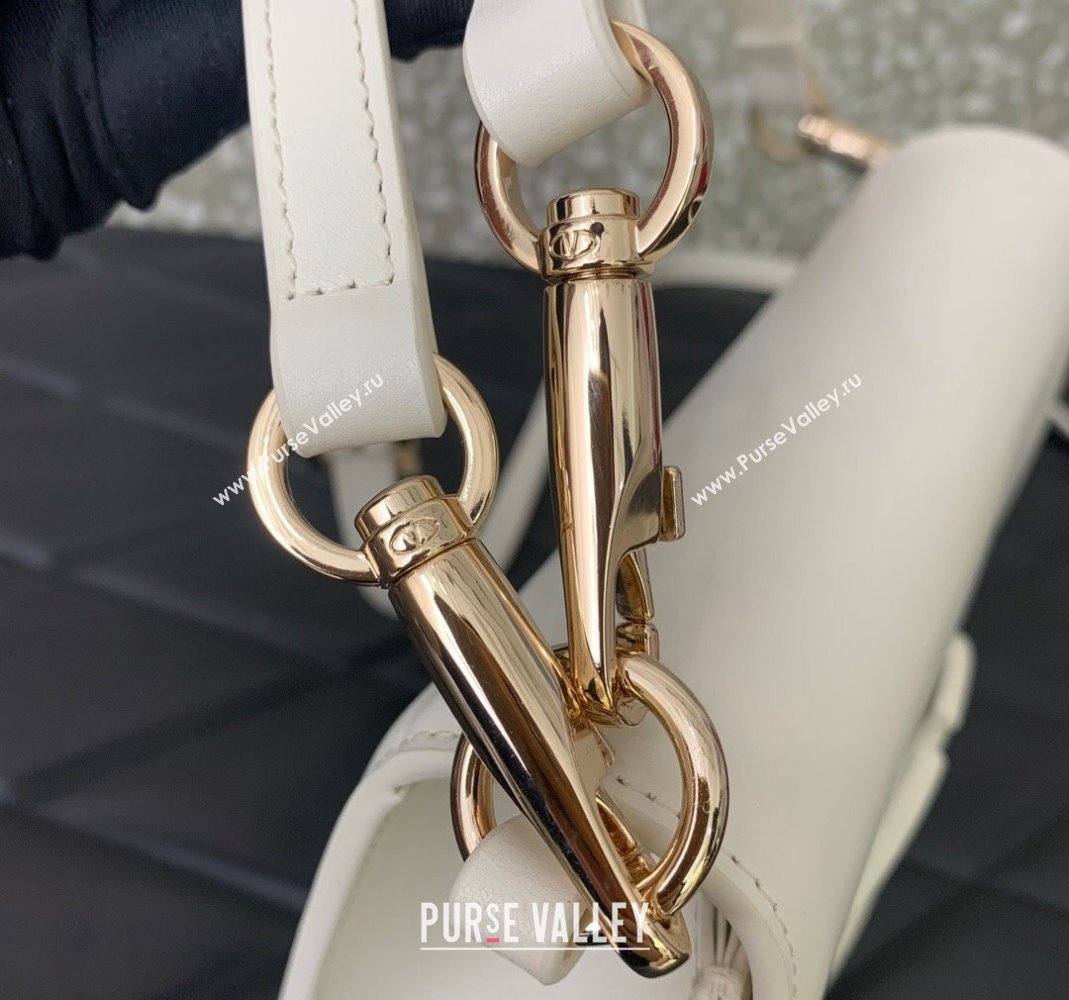 Valentino Loco Calfskin Mini Bag White 2024 0819 (LN-240417020)