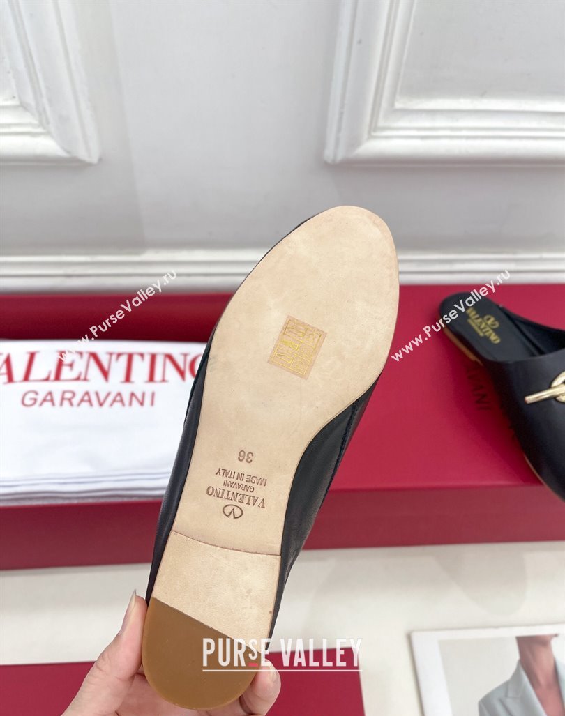 Valentino The Bold Edition VLogo Flat Mules Black 2024 0429 (MD-240429089)