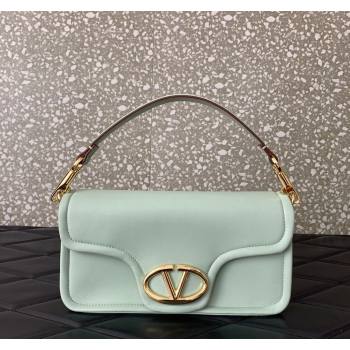 Valentino VLogo 1960 Nappa Leather Medium Shoulder bag Light Green 2024 6049 (LN-2405241132)