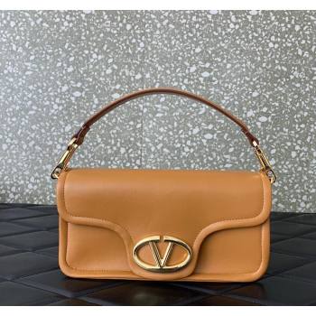 Valentino VLogo 1960 Nappa Leather Medium Shoulder bag Brown 2024 6049 (LN-2405241133)