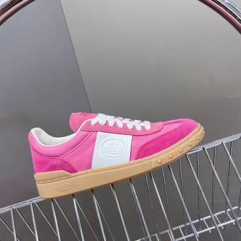 Valentino Upvillage Trainer Sneakers in Suede with Logo Web Dark Pink 2024 (MD-241116030)