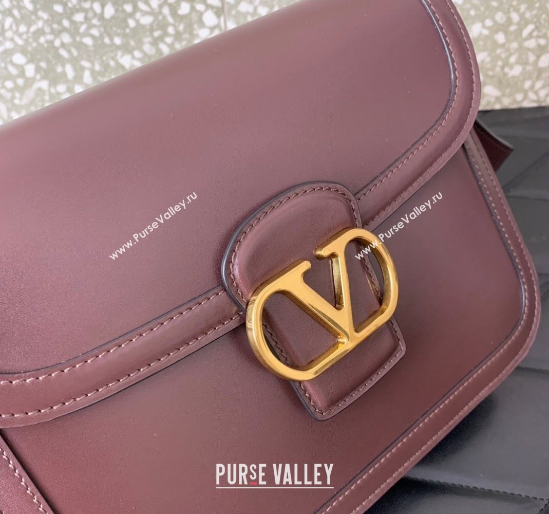 Valentino 9TO5 Shoulder Bag in Smooth Calfskin Dark Brown 2025 2015 (LKF-250407092)