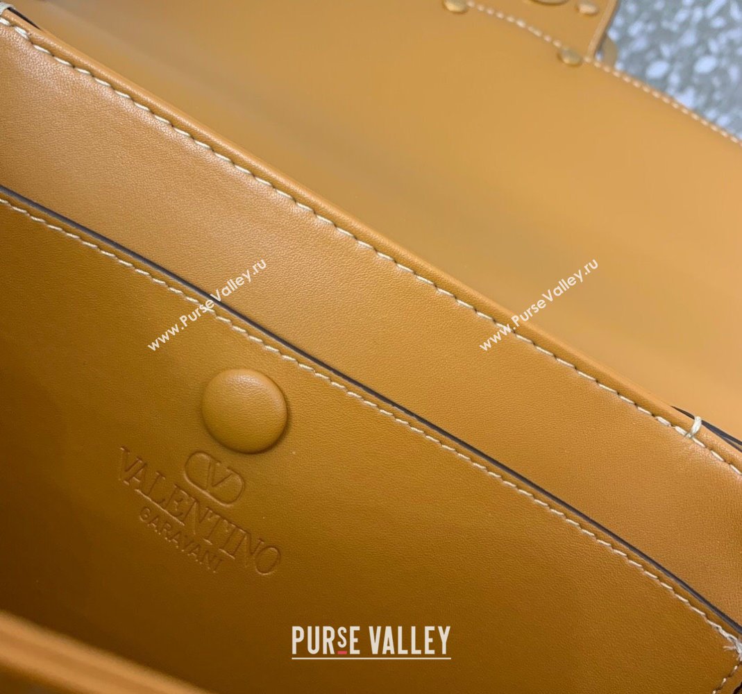 Valentino 9TO5 Shoulder Bag in Smooth Calfskin Yellow 2025 2015 (LKF-250407094)