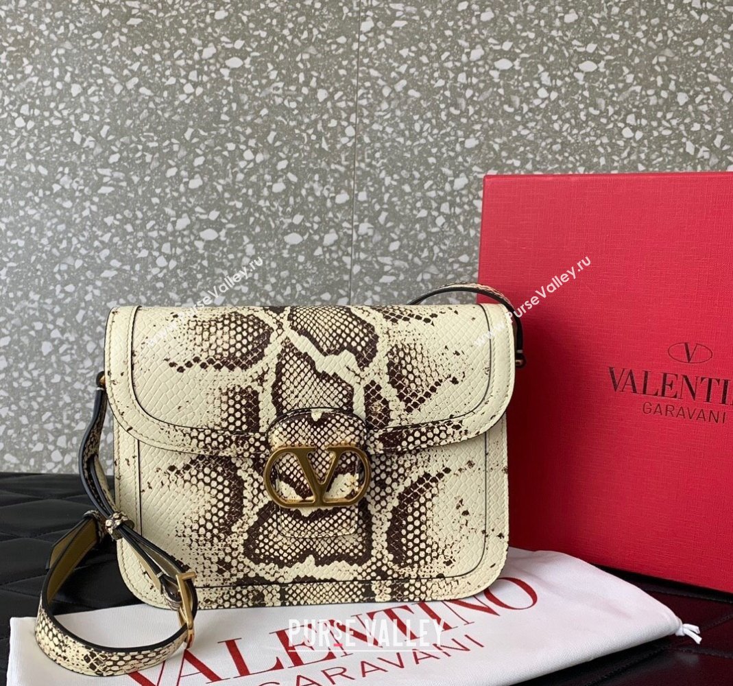 Valentino 9TO5 Shoulder Bag in Pythonskin Embossed Calfskin 2025 2015 (LKF-250407090)