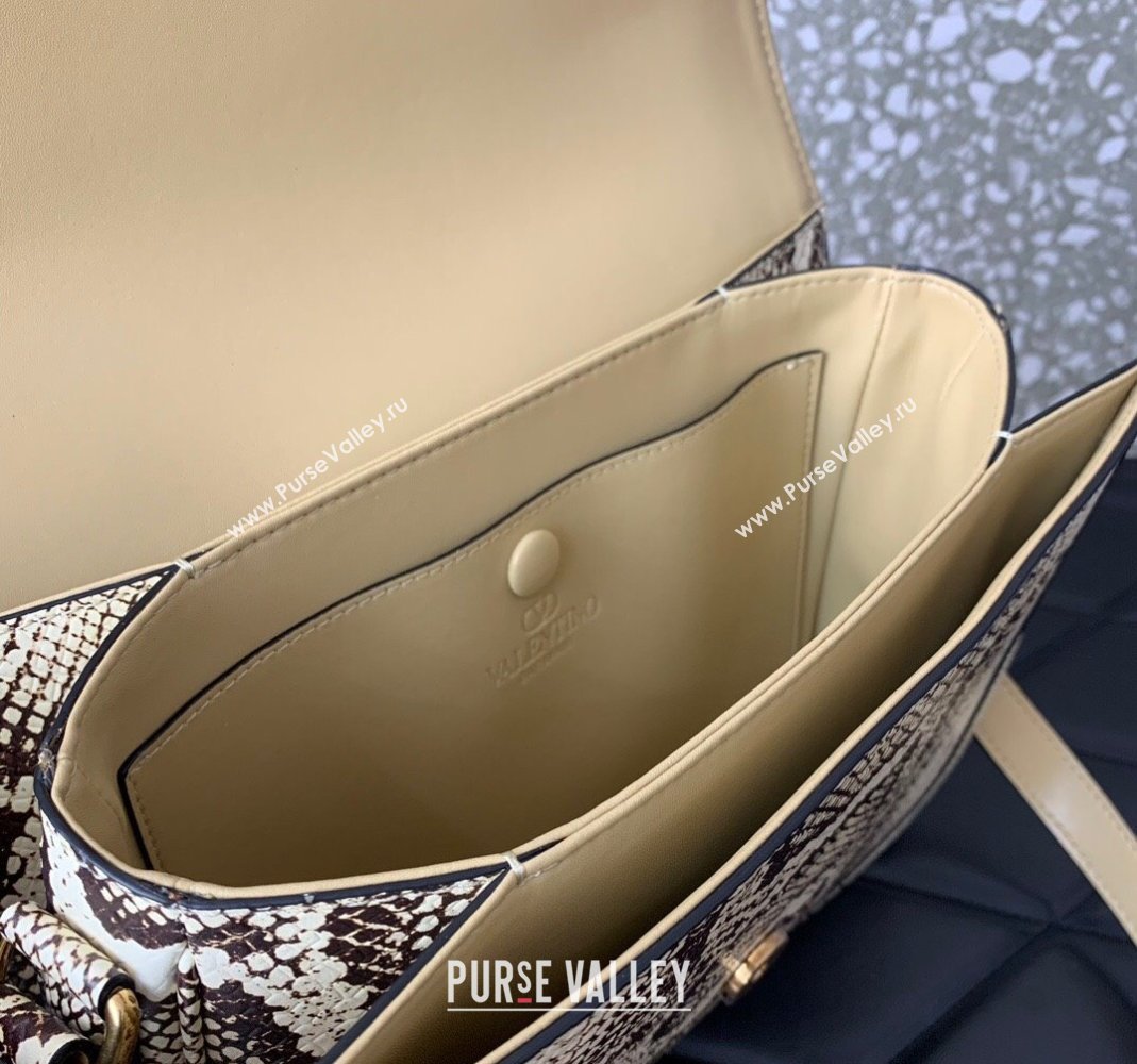 Valentino 9TO5 Shoulder Bag in Pythonskin Embossed Calfskin 2025 2015 (LKF-250407090)