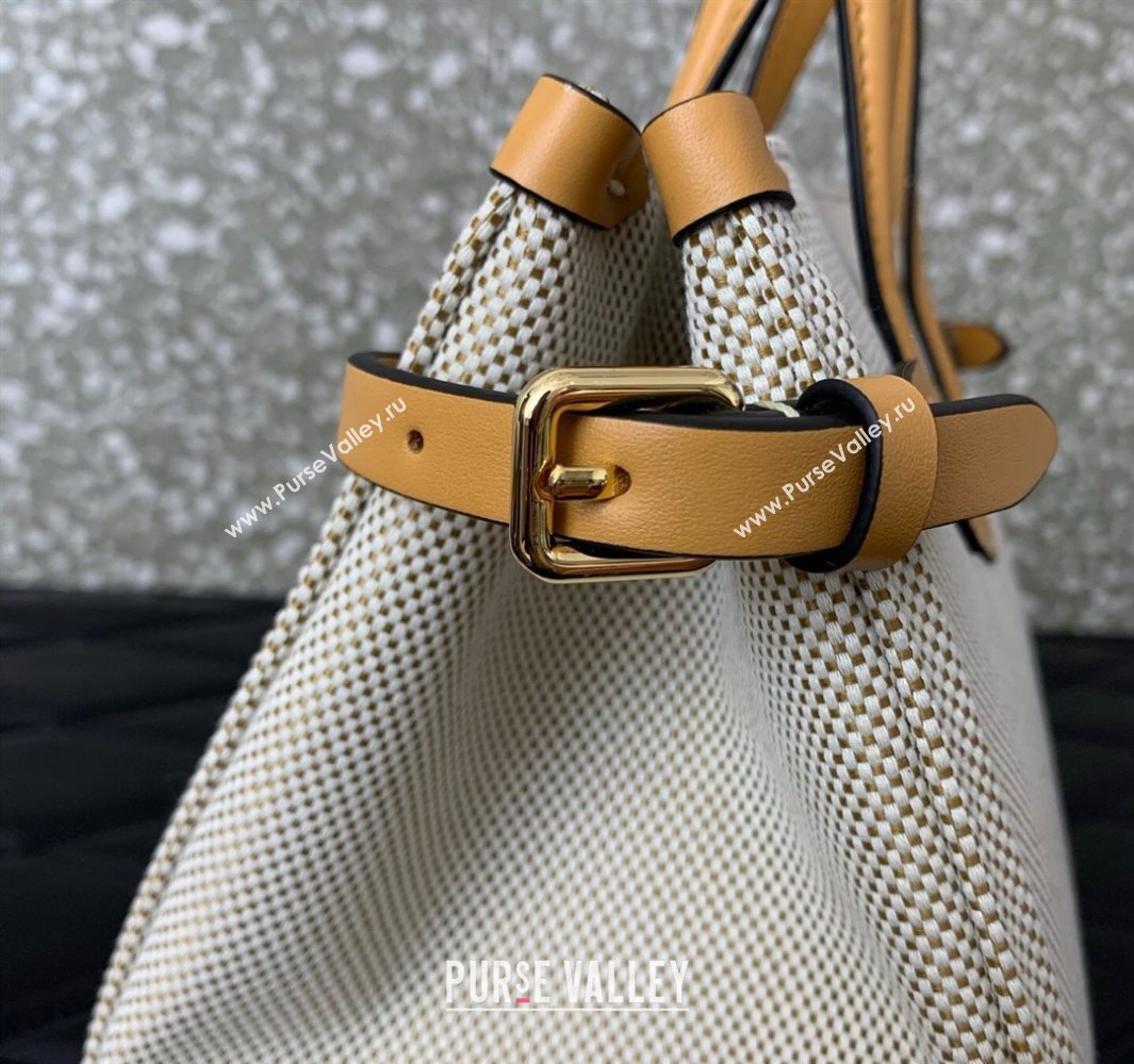 Valentino Antibes Small Shopping Bag in Canvas with Slide Buckles 2025 6220S (LKF-250520078)