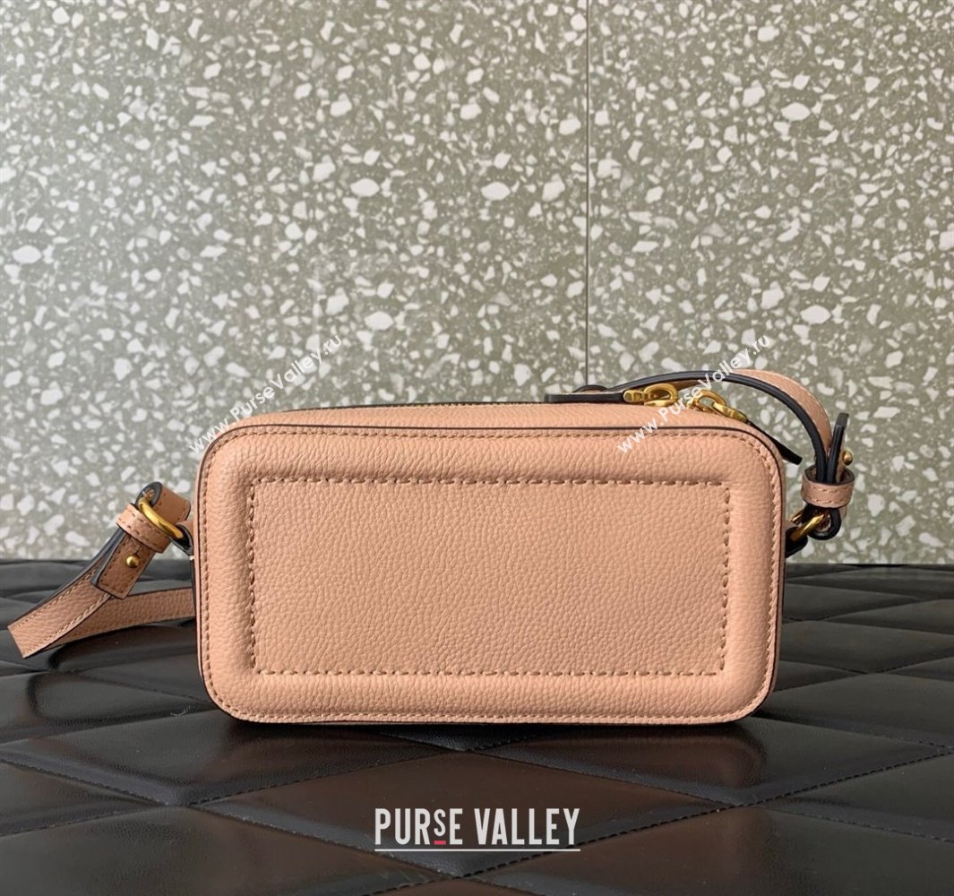 Valentino Alltime Mini Shoulder Bag in Grainy Calfskin Nude Pink 2025 6205 (LKF-250520063)