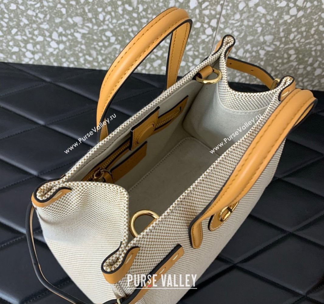 Valentino Antibes Small Shopping Bag in Canvas with Slide Buckles 2025 6220S (LKF-250520078)
