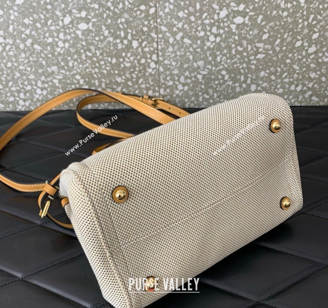 Valentino Antibes Small Shopping Bag in Canvas with Slide Buckles 2025 6220S (LKF-250520078)