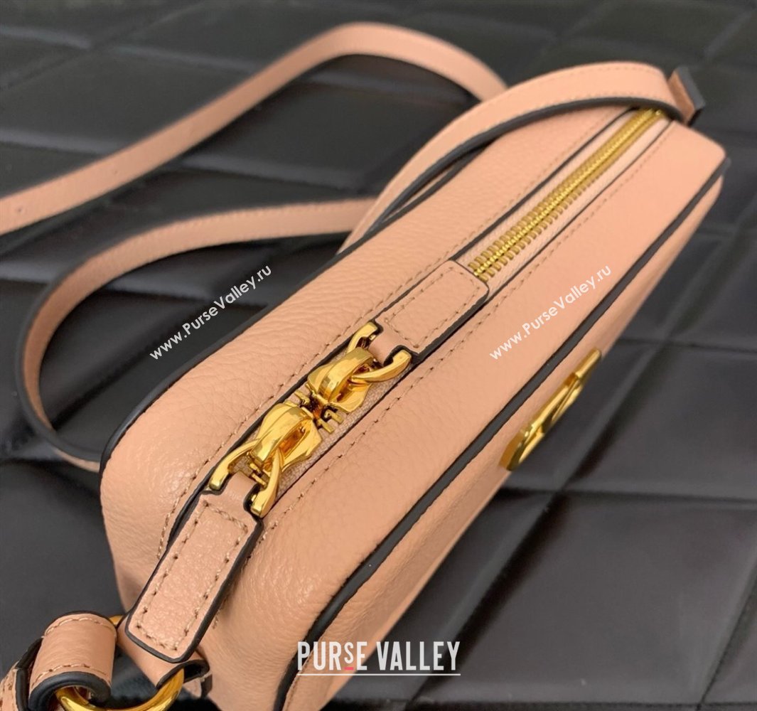 Valentino Alltime Mini Shoulder Bag in Grainy Calfskin Nude Pink 2025 6205 (LKF-250520063)