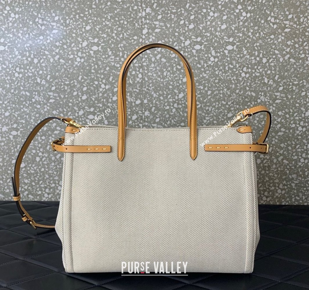 Valentino Antibes Medium Shopping Bag in Canvas with Slide Buckles 2025 6220L (LKF-250520074)