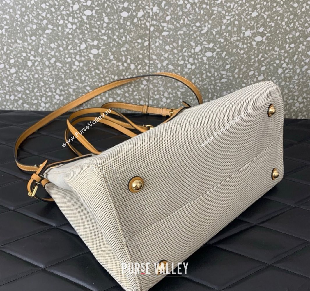 Valentino Antibes Medium Shopping Bag in Canvas with Slide Buckles 2025 6220L (LKF-250520074)