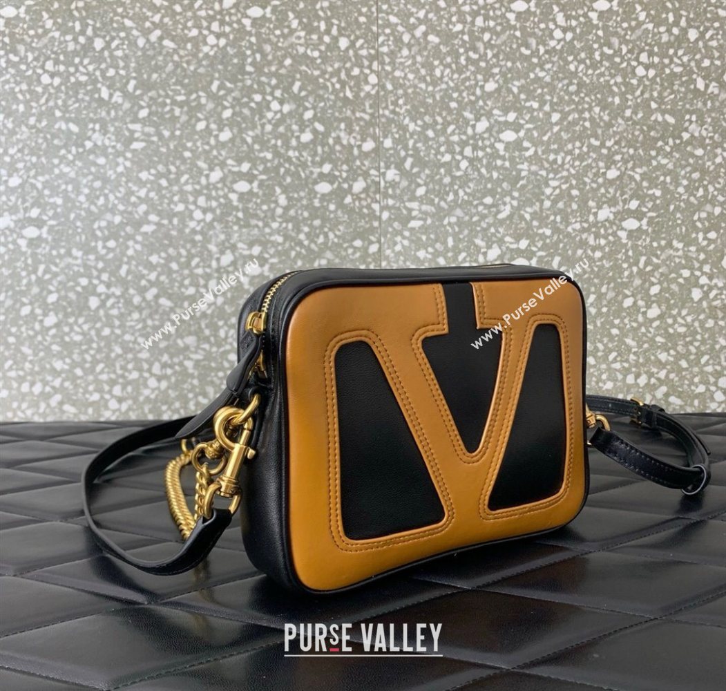 Valentino Viva Superstar Nappa Leather Crossbody Bag Black/Brown 2025 0016 (LKF-250626034)