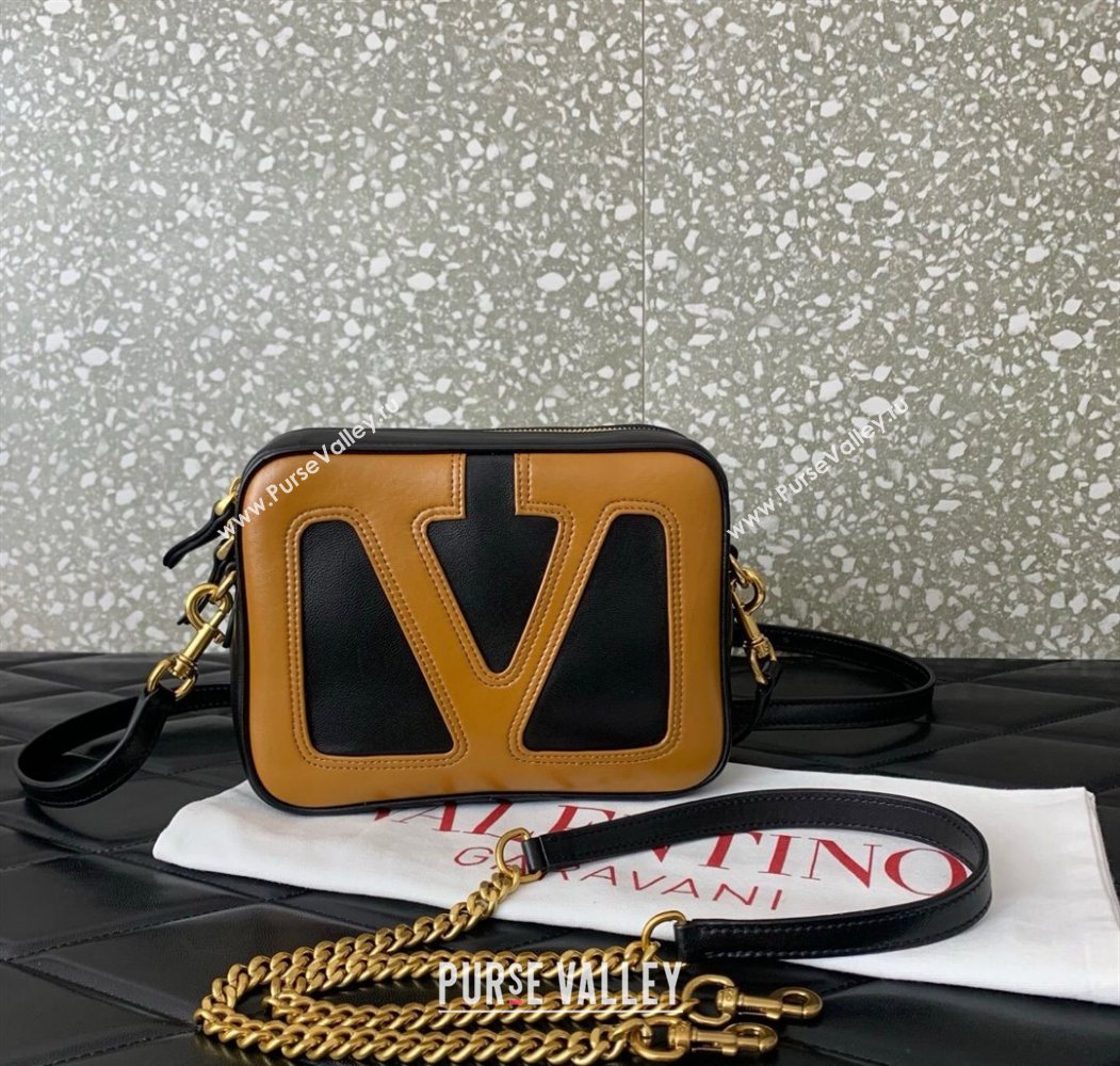 Valentino Viva Superstar Nappa Leather Crossbody Bag Black/Brown 2025 0016 (LKF-250626034)