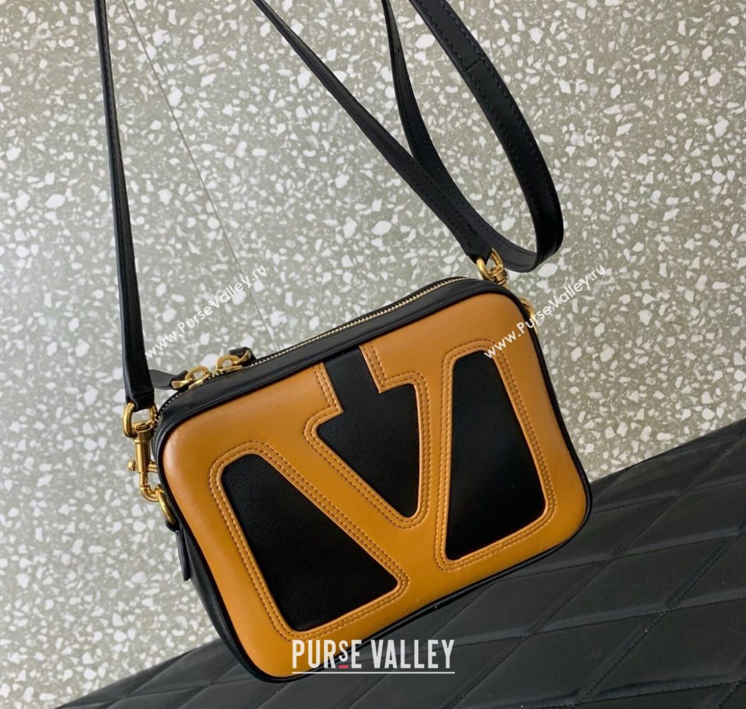 Valentino Viva Superstar Nappa Leather Crossbody Bag Black/Brown 2025 0016 (LKF-250626034)