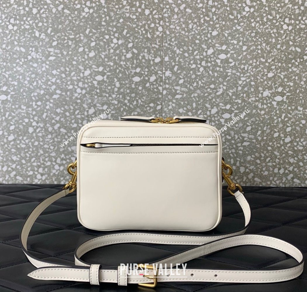 Valentino Viva Superstar Nappa Leather Crossbody Bag White/Black 2025 0016 (LKF-250626035)