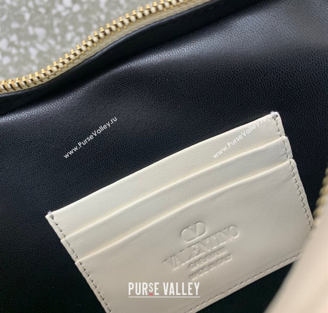 Valentino Viva Superstar Nappa Leather Crossbody Bag White/Black 2025 0016 (LKF-250626035)