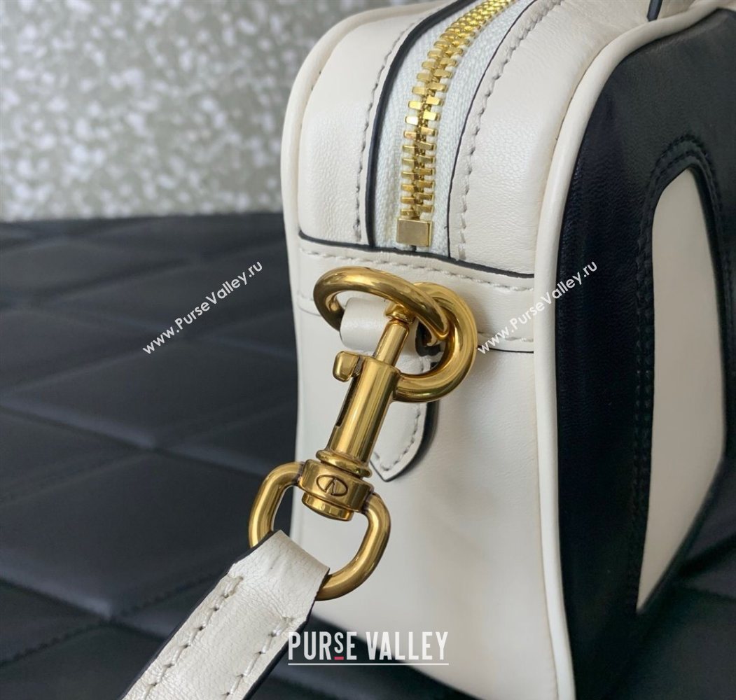 Valentino Viva Superstar Nappa Leather Handbag White/Black 2025 0015 (LKF-250626036)
