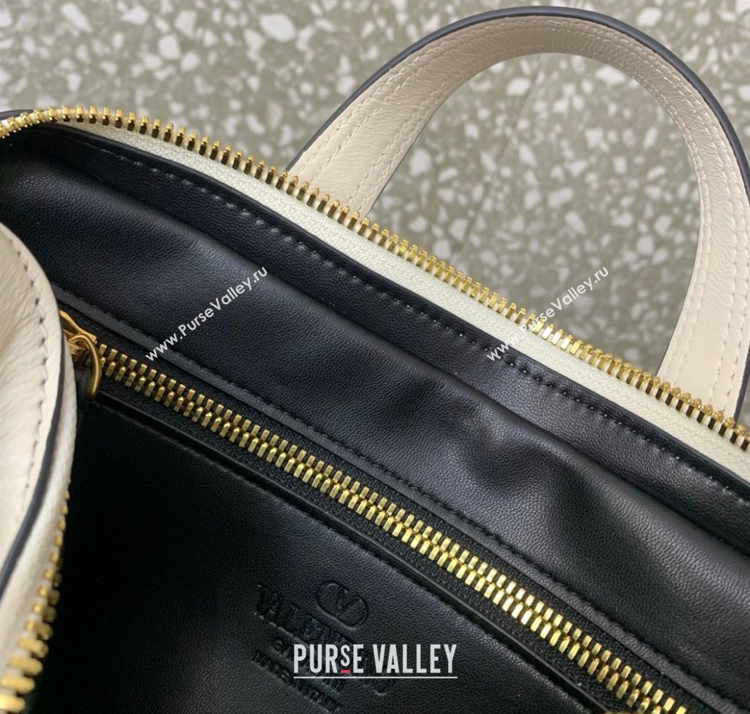 Valentino Viva Superstar Nappa Leather Handbag White/Black 2025 0015 (LKF-250626036)