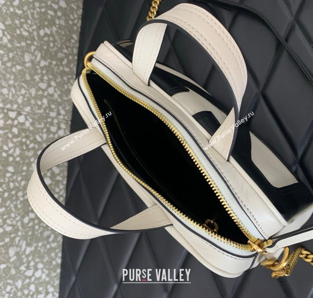 Valentino Viva Superstar Nappa Leather Handbag White/Black 2025 0015 (LKF-250626036)