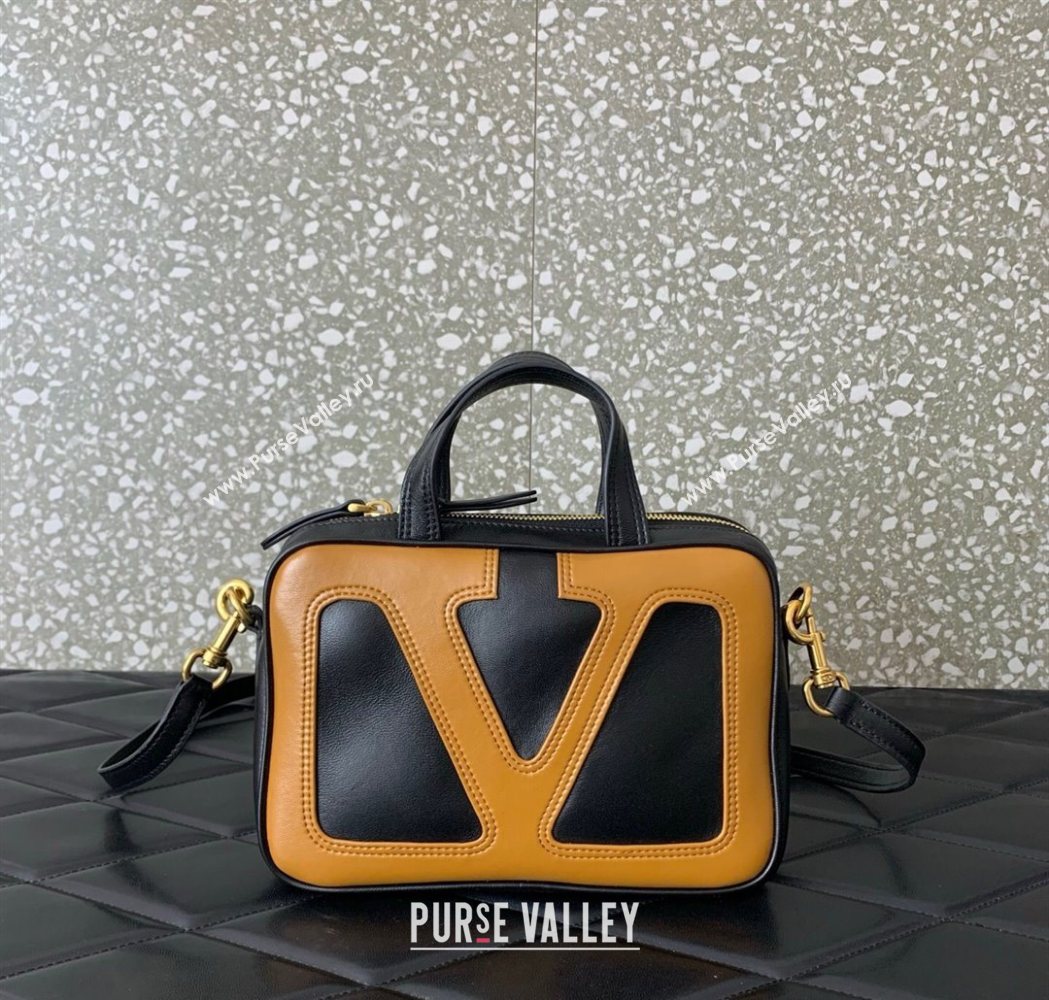 Valentino Viva Superstar Nappa Leather Handbag Black/Brown 2025 0015 (LKF-250626037)