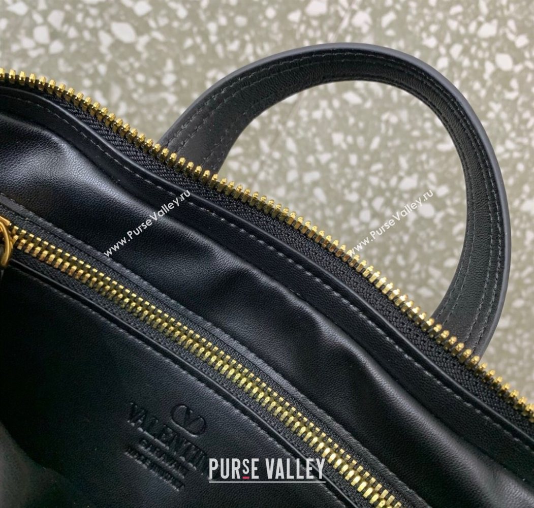 Valentino Viva Superstar Nappa Leather Handbag Black/Brown 2025 0015 (LKF-250626037)