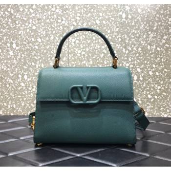 Valentino Medium VSLING Grainy Calfskin Handbag Green 2025 2828 (LKF-250626001)