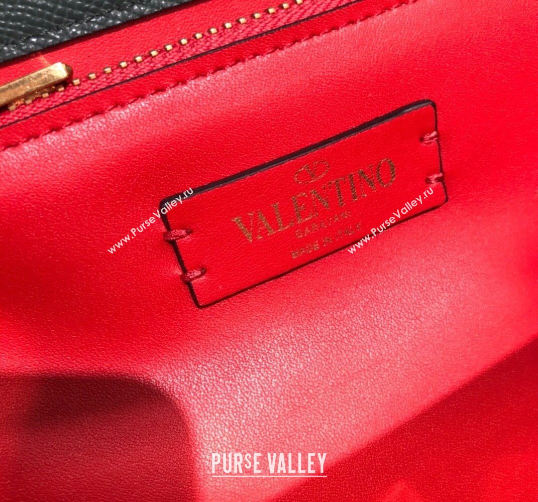 Valentino Medium VSLING Grainy Calfskin Handbag Green 2025 2828 (LKF-250626001)