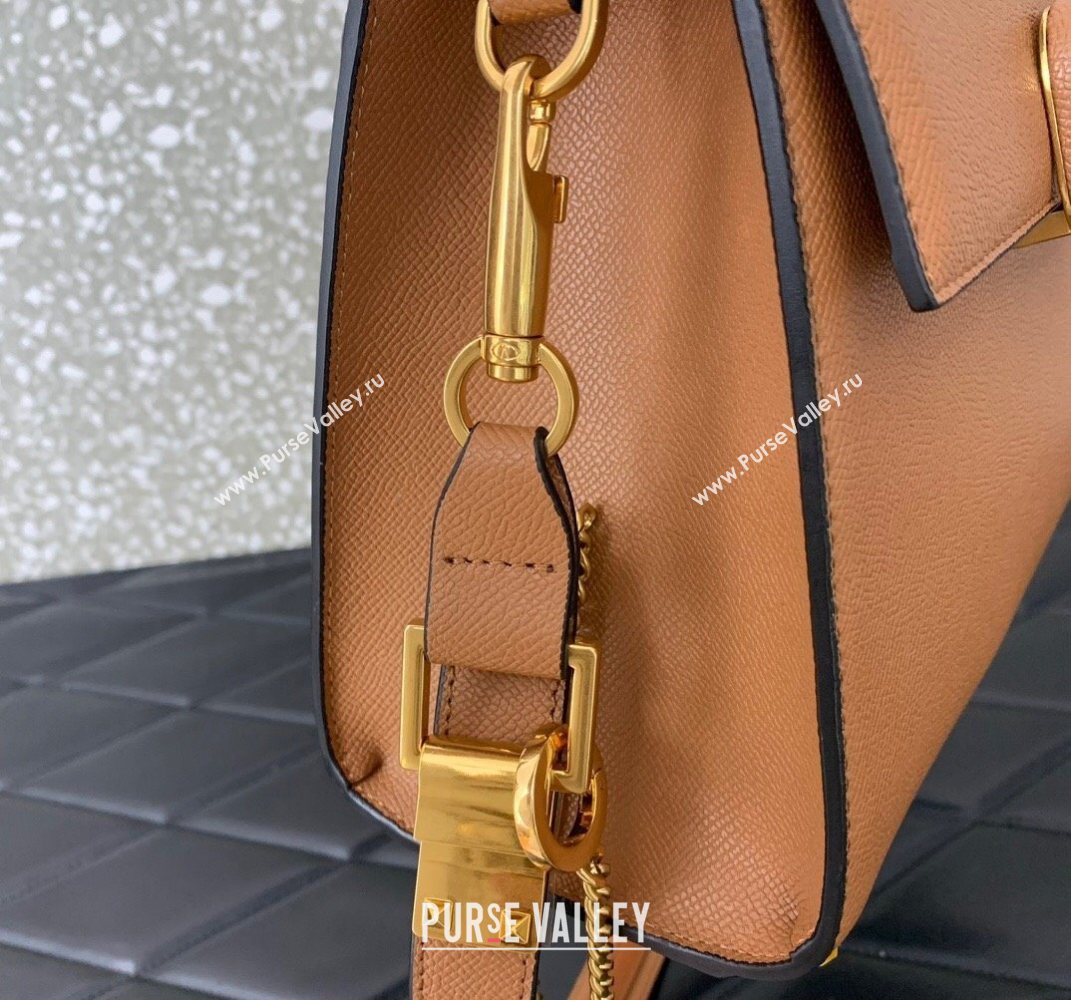 Valentino Medium VSLING Grainy Calfskin Handbag Apricot 2025 2828 (LKF-250626003)