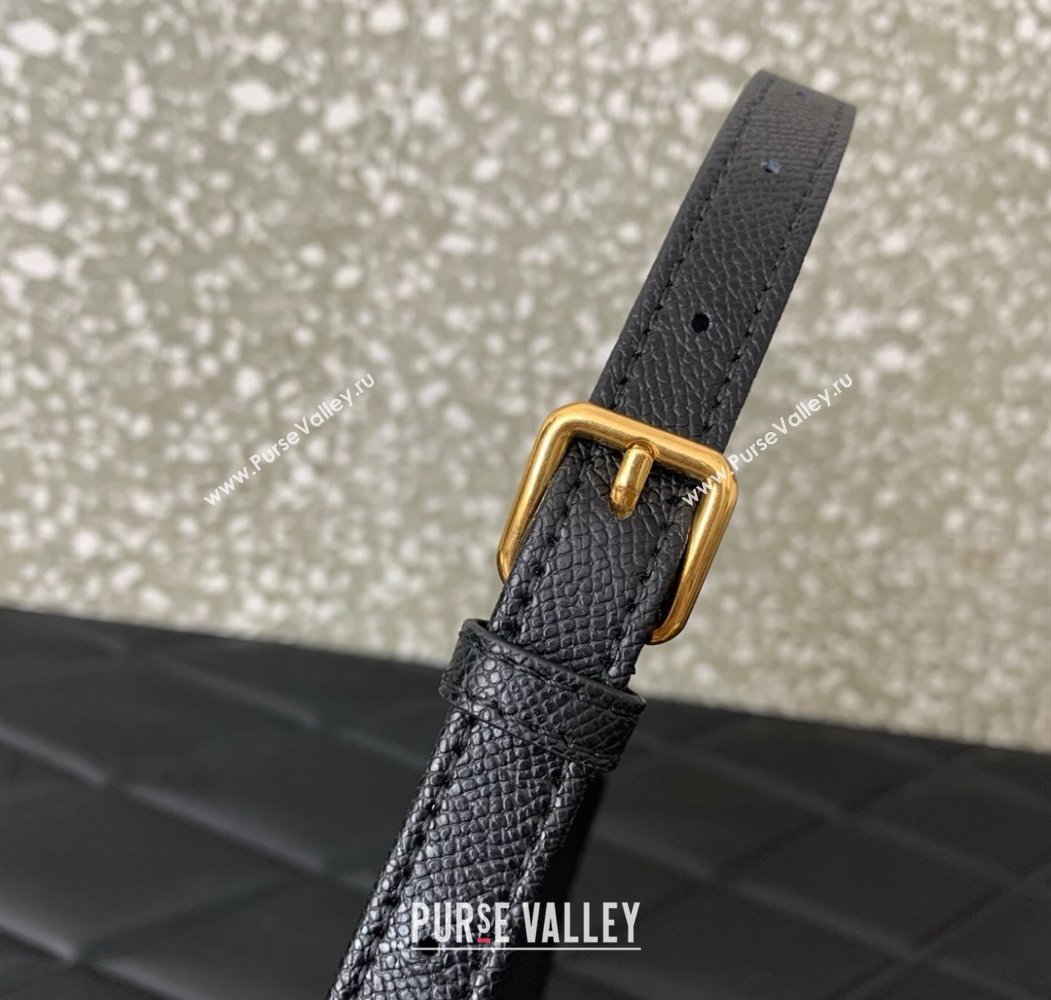 Valentino VLogo Signature mini hobo bag in Grainy Calfskin Black 2025 (LKF-250805017)