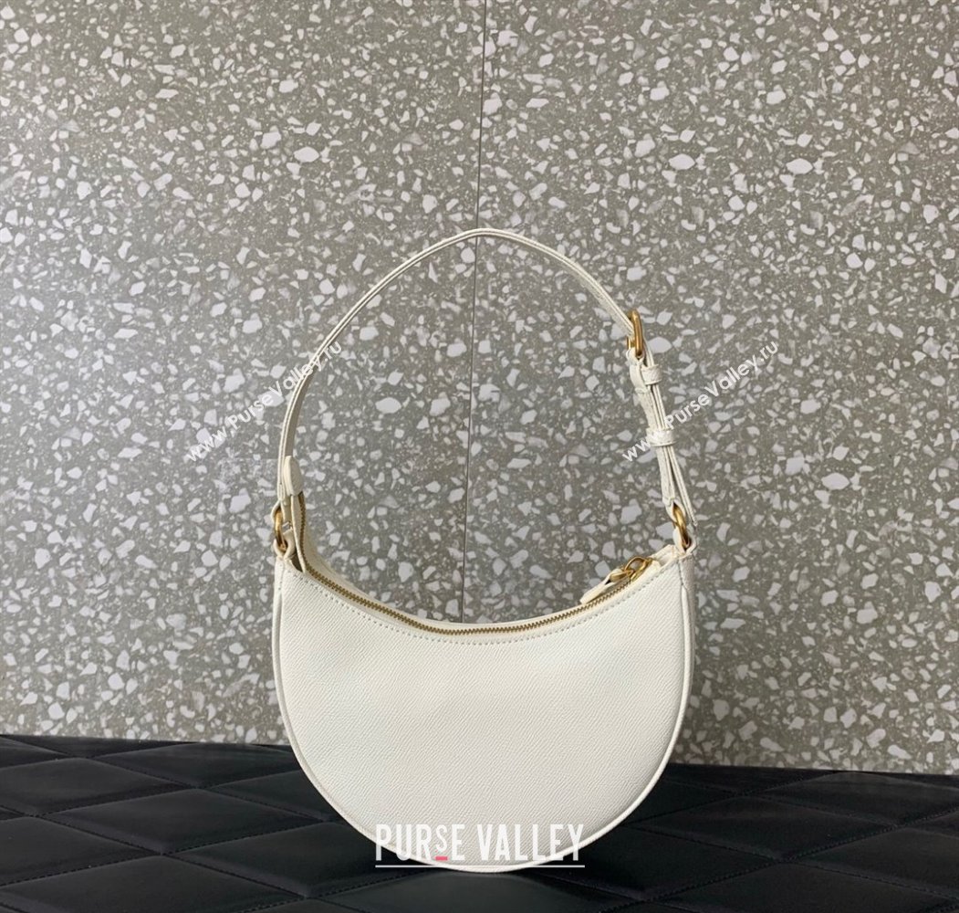 Valentino VLogo Signature mini hobo bag in Grainy Calfskin White 2025 (LKF-250805013)